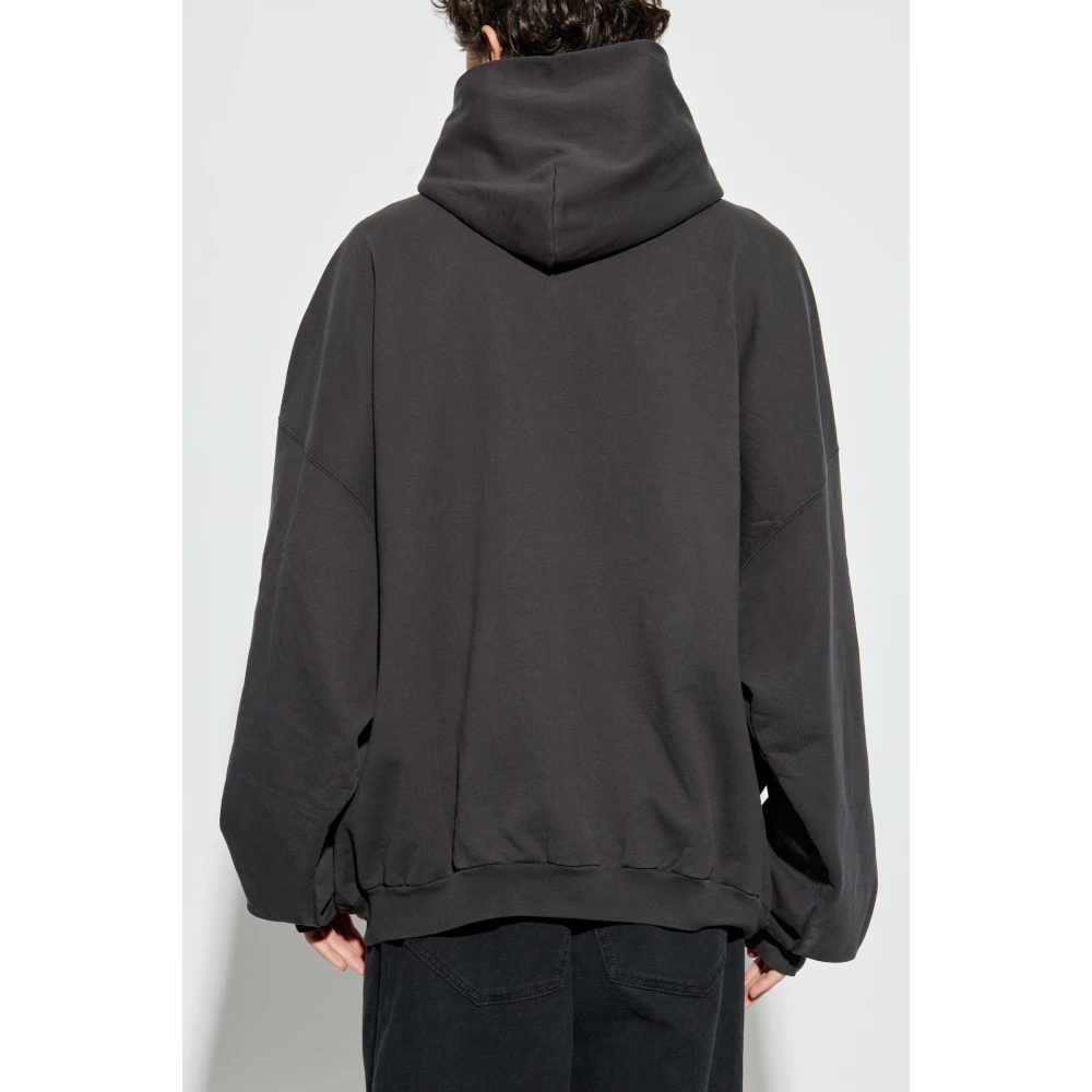 Balenciaga I Love Paris & Hoodie Large Fit Gray Heren