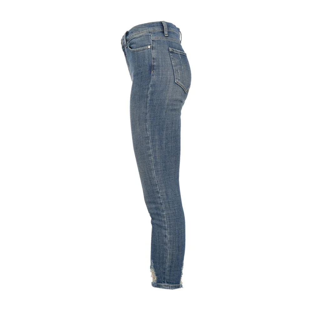 pinko Stijlvolle Cropped Jeans voor Vrouwen Blue Dames