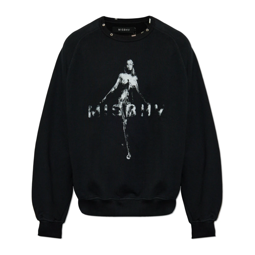 Misbhv Gedrukte sweatshirt Black Heren