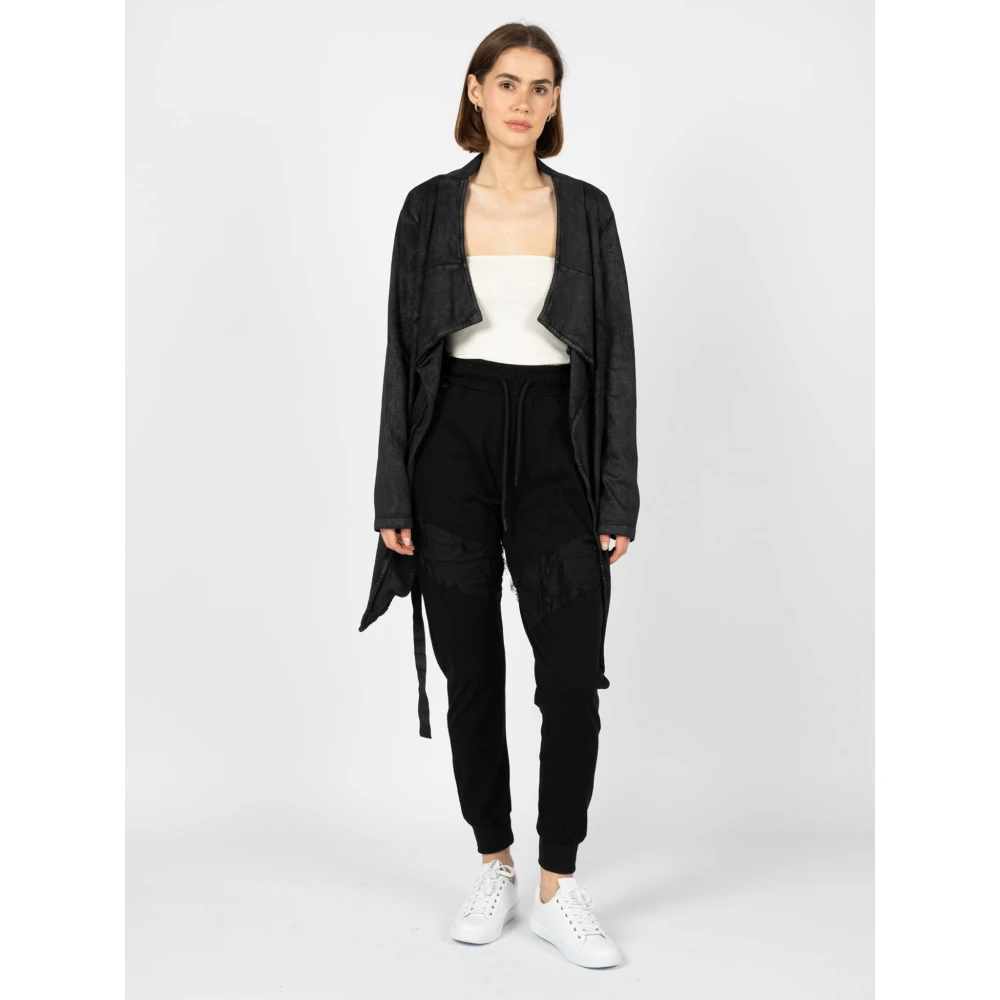 La Haine Inside Us Aansluitende Sweatshirt met Asymmetrische Zoom Black Dames