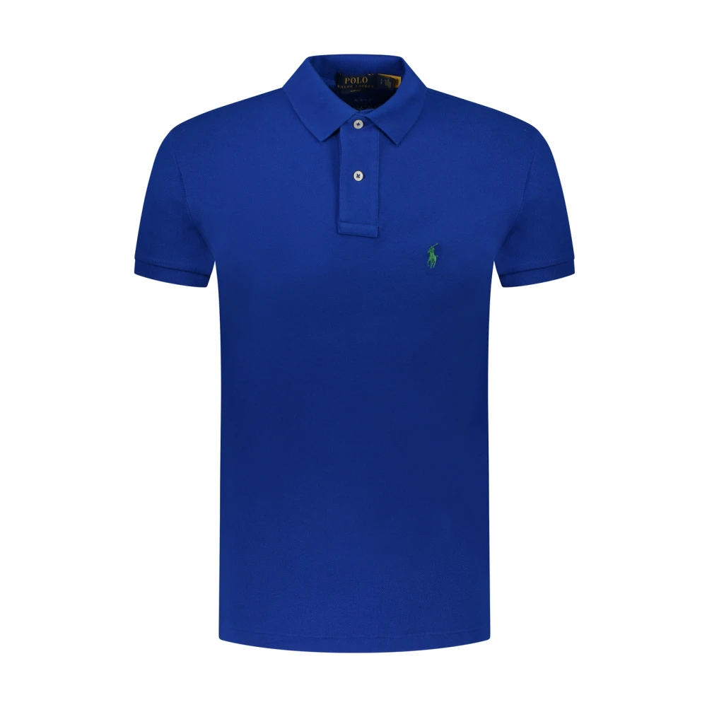 Polo Ralph Lauren Blauw Polo Shirt uit de Ss23 Collectie Blue Heren