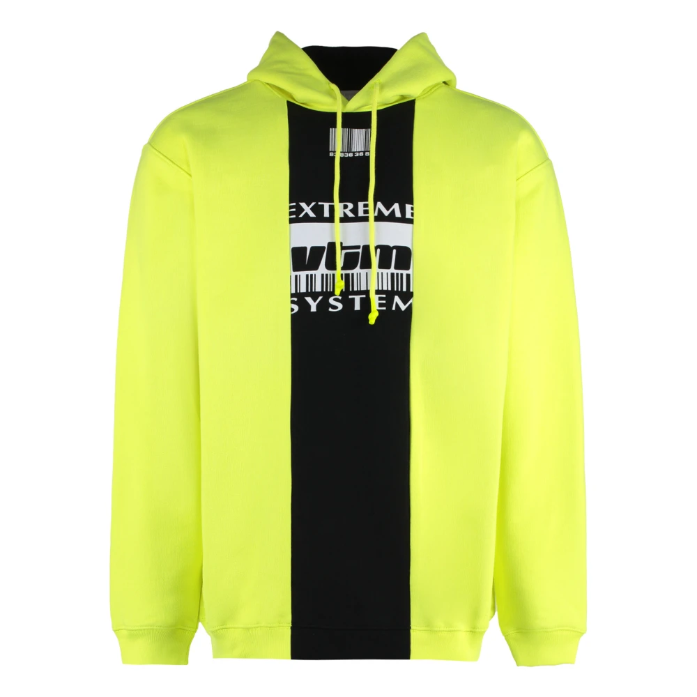 Vetements Geribbelde Katoenen Hoodie Multicolor Heren