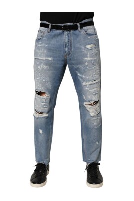 Jeans Dolce & Gabbana Marron Délavé – Taille M (IT48/W34) – Coupe Slim Skinny – Neuf Avec étiquettes