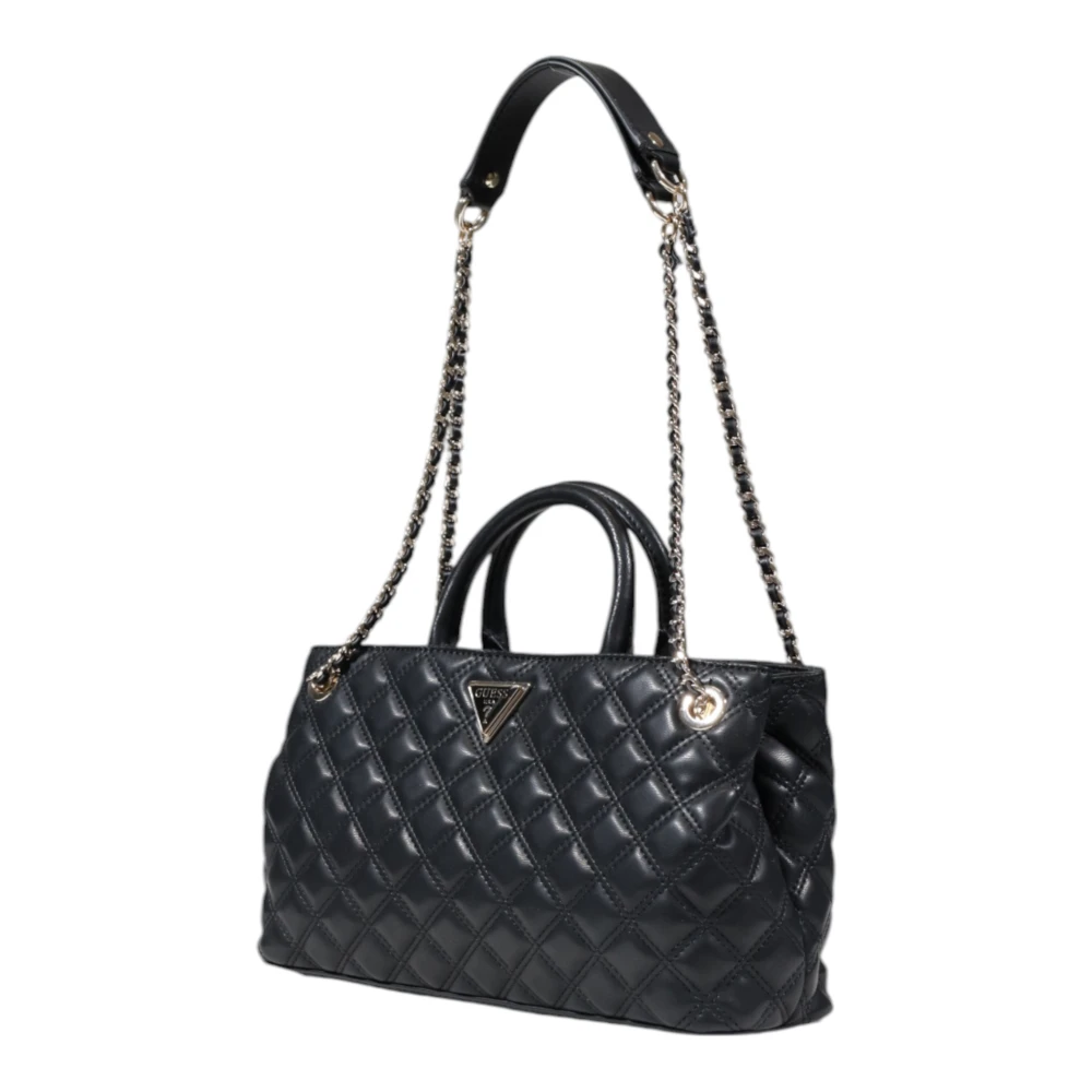 Guess Zwarte Schoudertas Herfst Winter Stijl Black Dames