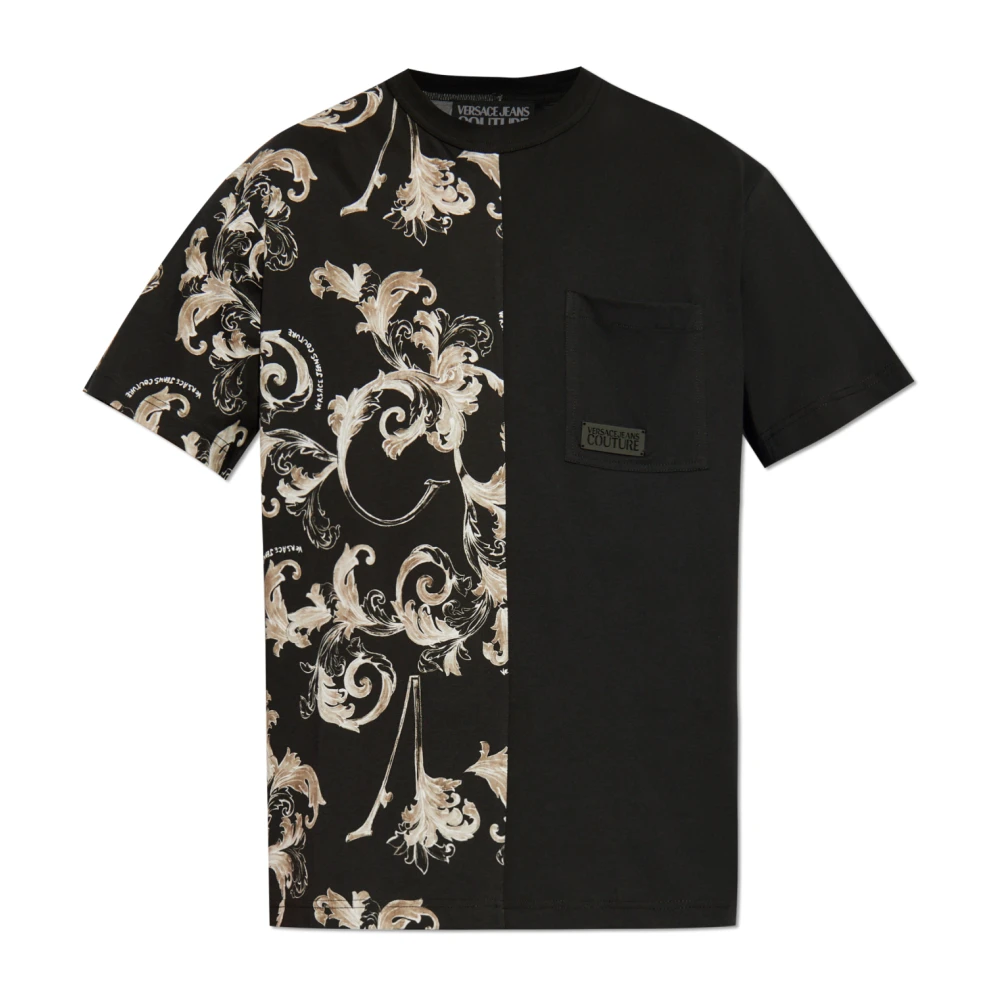 Versace Jeans Couture T-shirt met zak Black Heren