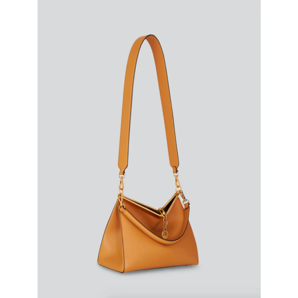 ETRO Iconische Vela Media Leren Tas Brown Dames