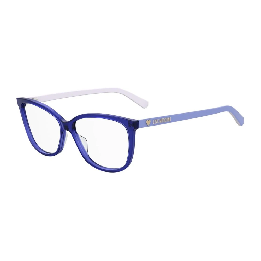 Love Moschino Blauwe Acetaatframe Bril voor Vrouwen Blue Dames