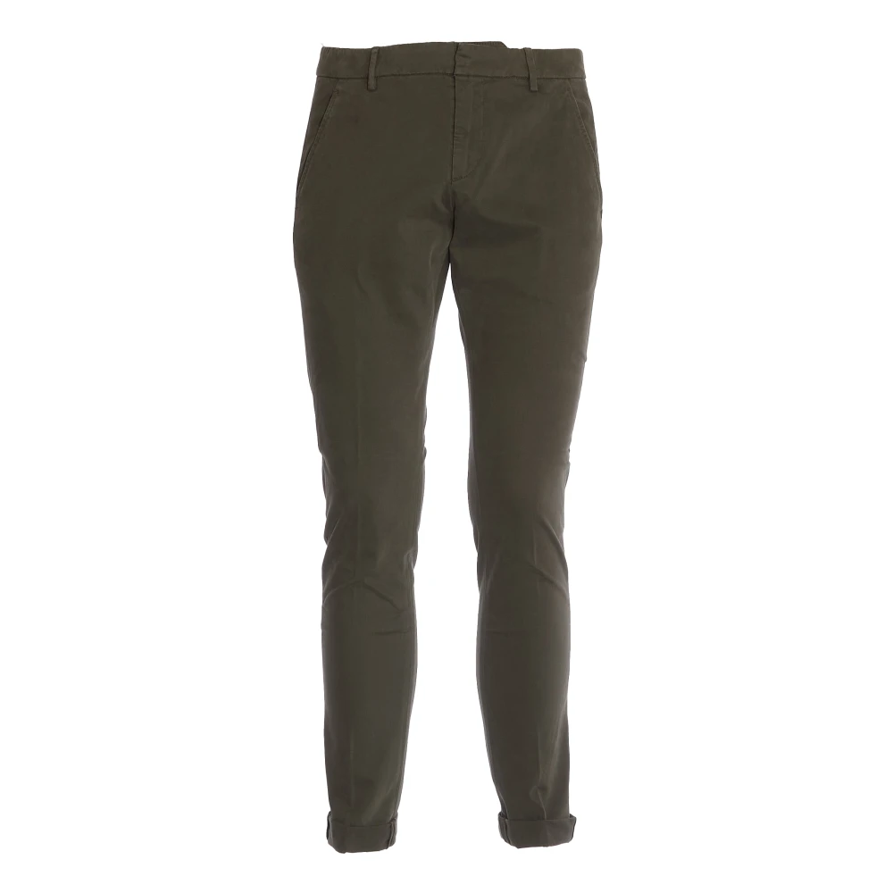 Dondup Slim Grijze Broek Verhoogt Stijl Gray Heren