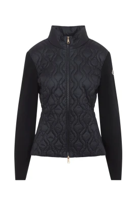 Quiltad Cardigan med Dragkedja