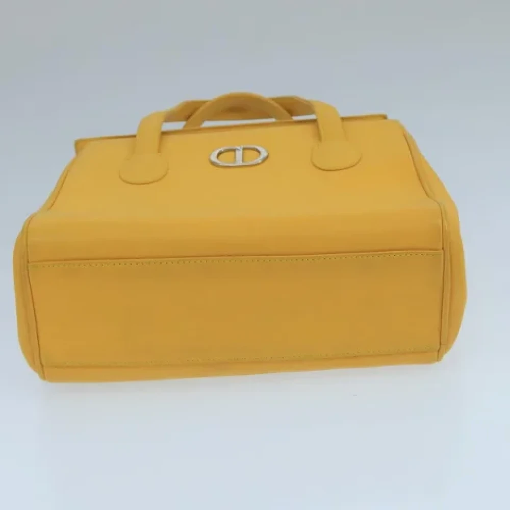 Dior Vintage Pre-owned Leather dior-bags Yellow Dames
