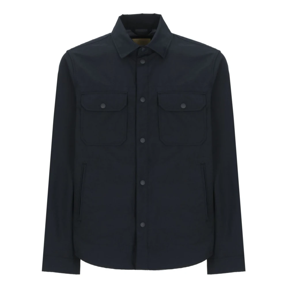Woolrich Men's Blue Light Jackets, Xl, Light Ramar Overshirt