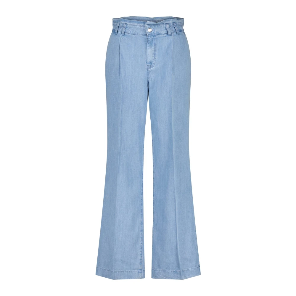Marc Cain High-Waist Wide-Leg Jeans Blue Dames