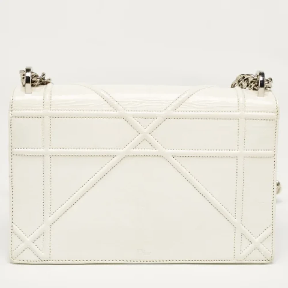 Dior Vintage Pre-owned Fabric dior-bags White Dames