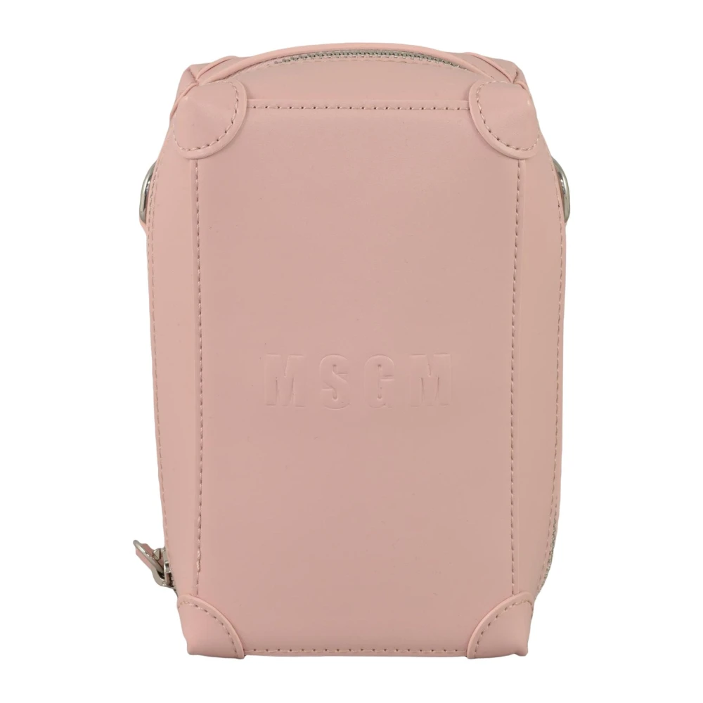 Msgm Stijlvolle PU Handtas Pink Dames