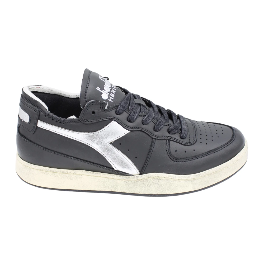 Diadora Heritage Basket Row Cut Sneaker Heren Schoenen Zwart