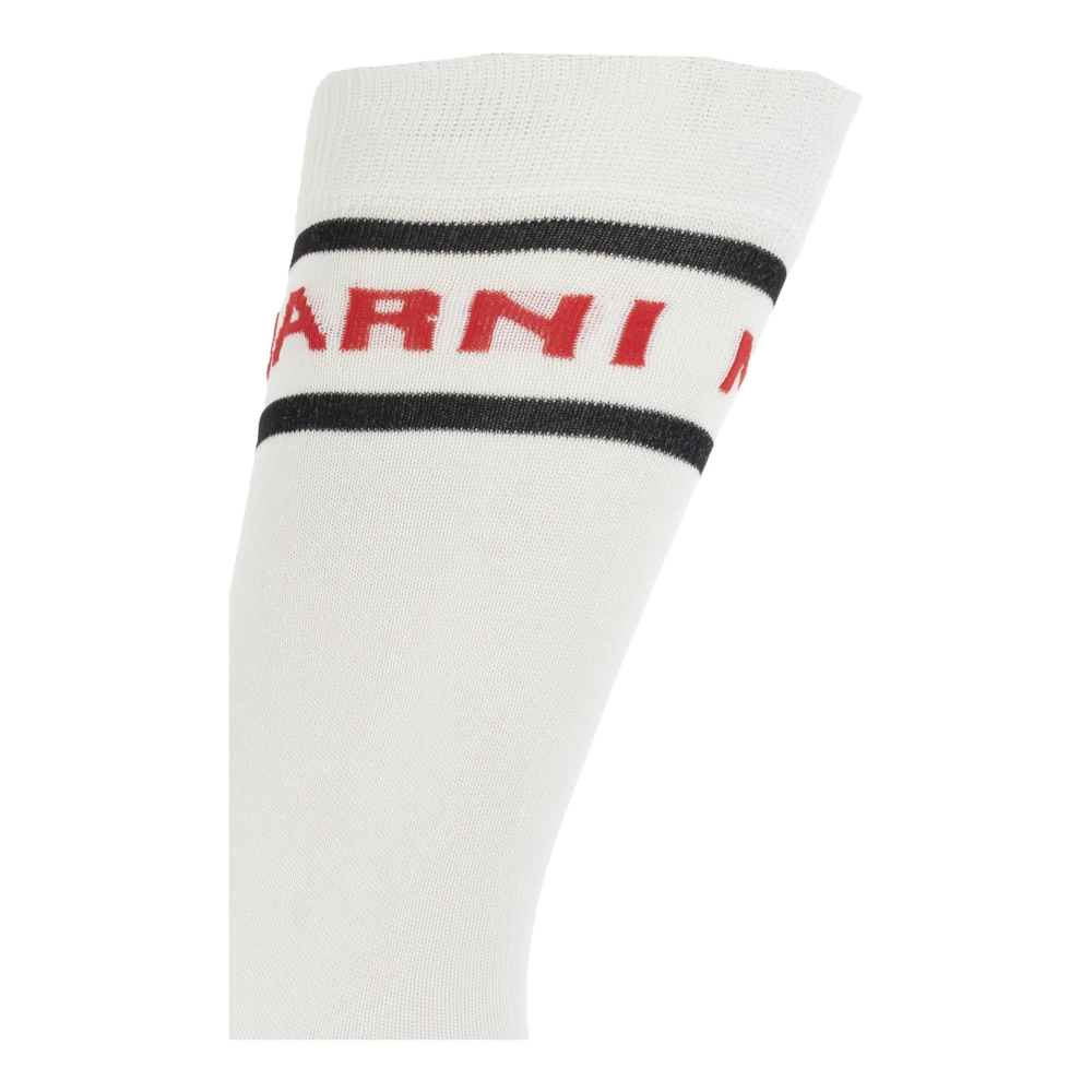 Marni Sokken met logo White Heren