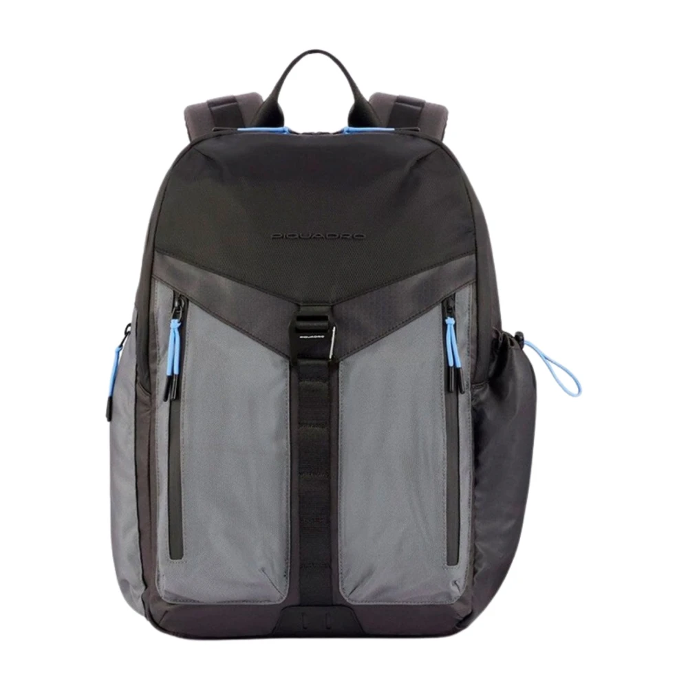 Piquadro Damen Schwarz Stylischer Spike Rucksack Für Ipad Pro