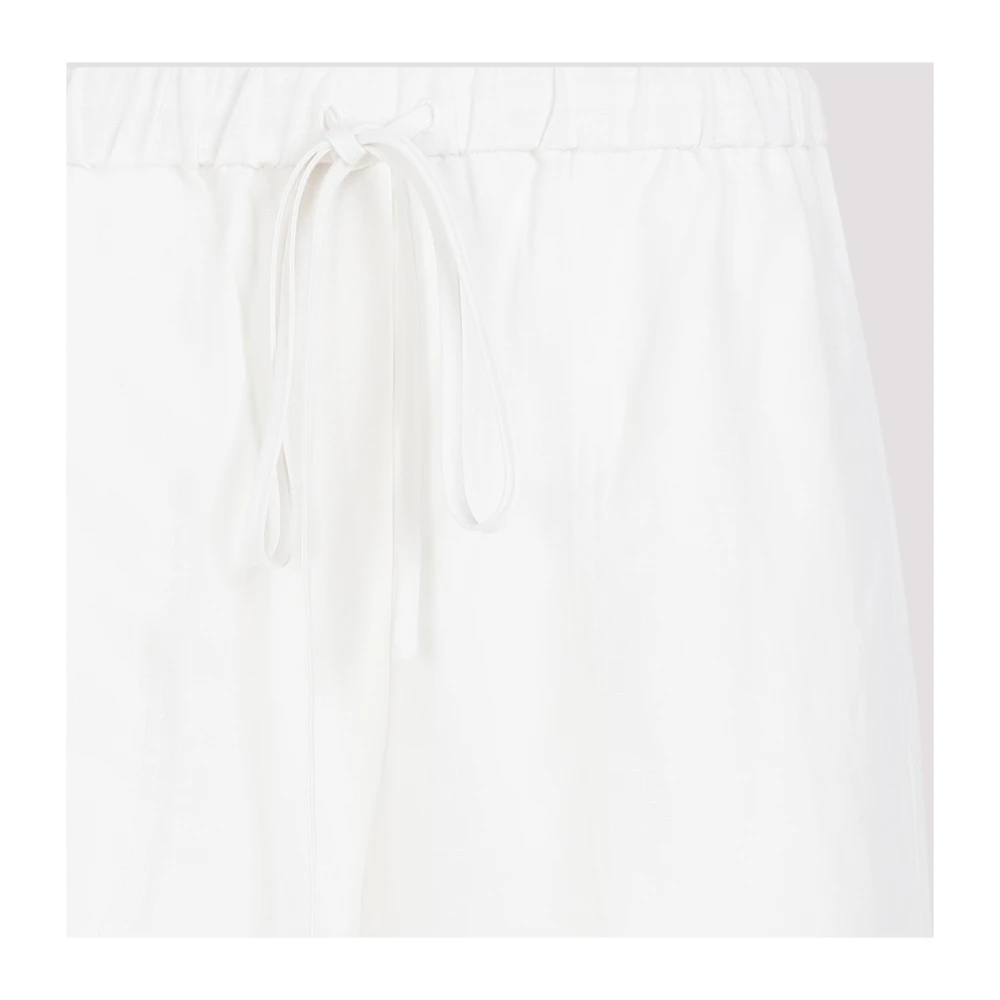 TotêMe Wide Trousers White Dames