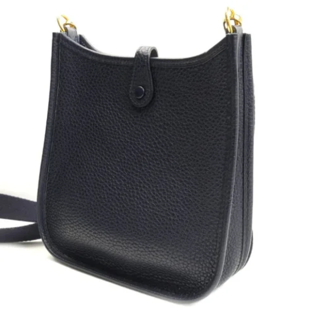 Hermès Vintage Pre-owned Fabric shoulder-bags Blue Dames