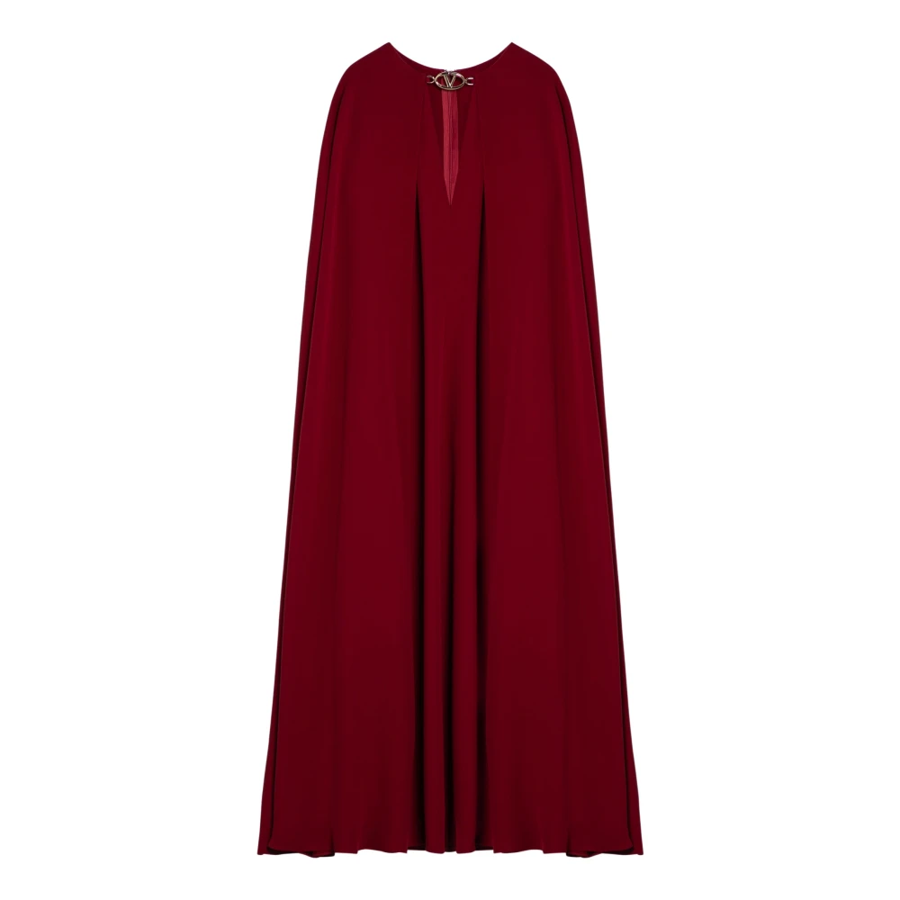 Valentino Garavani Lange Damesjurk Elegante Stijl Brown Dames