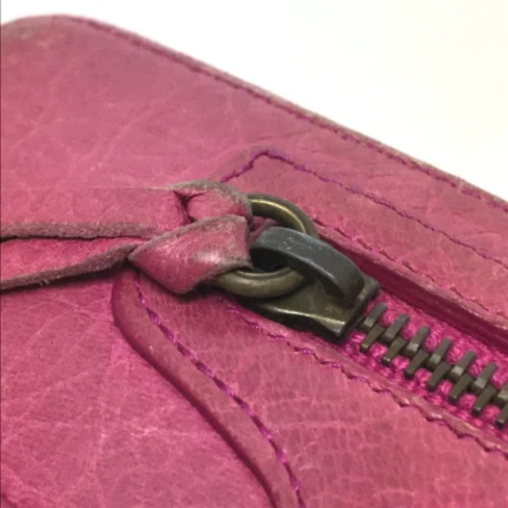 Balenciaga Vintage Pre-owned Leather wallets Pink Dames