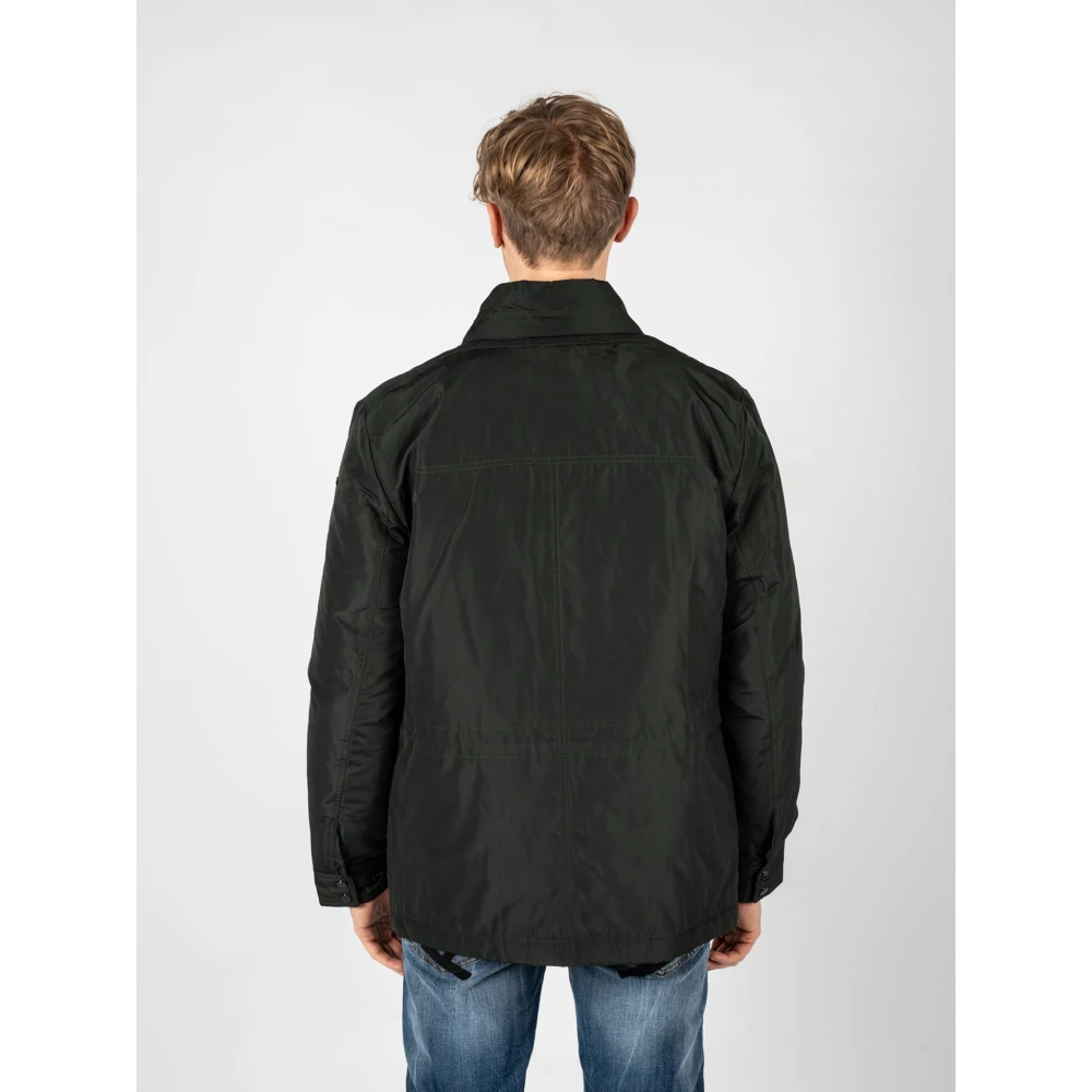Geox Minimalistische Jas voor elke gelegenheid Green Heren