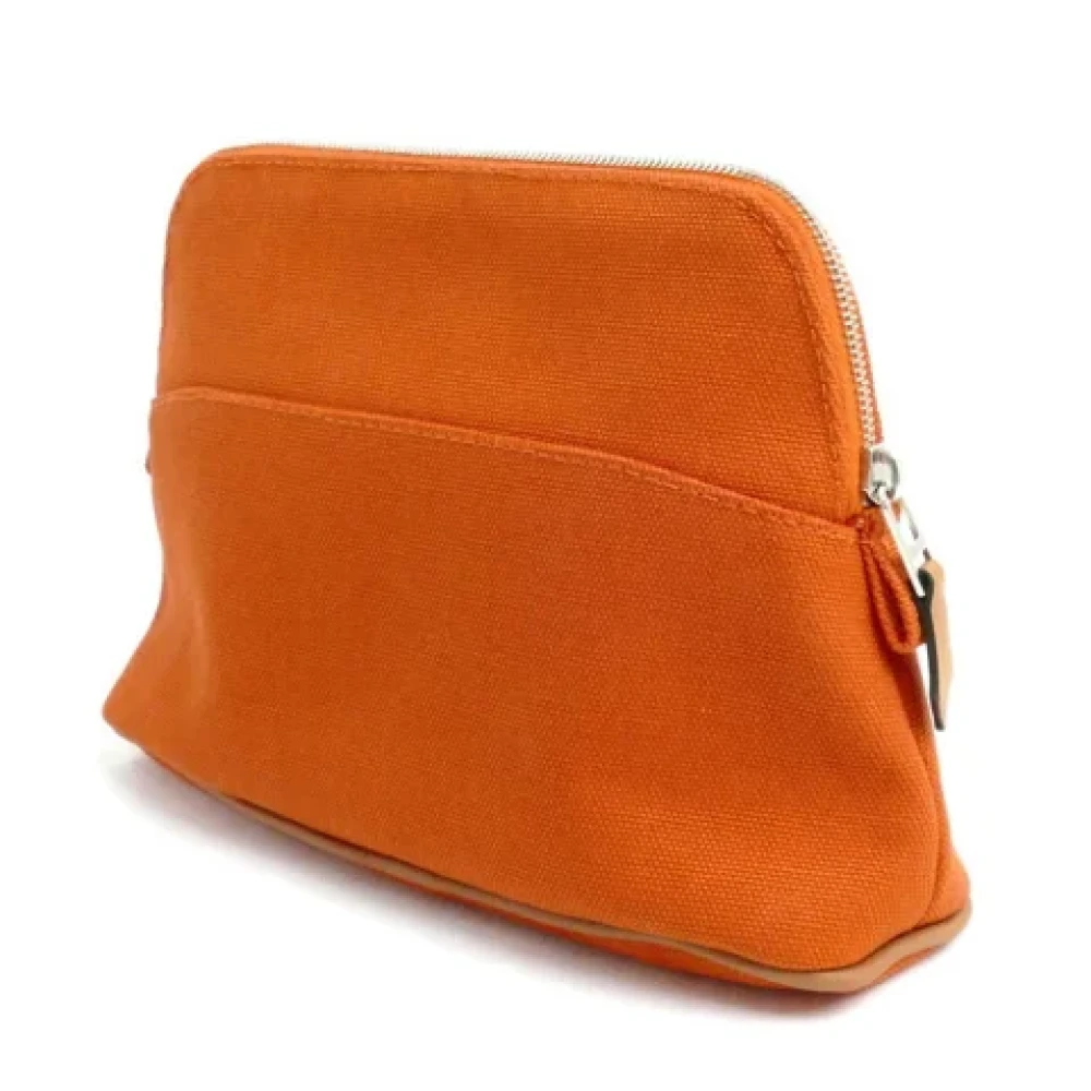 Hermès Vintage Pre-owned Canvas pouches Orange Dames