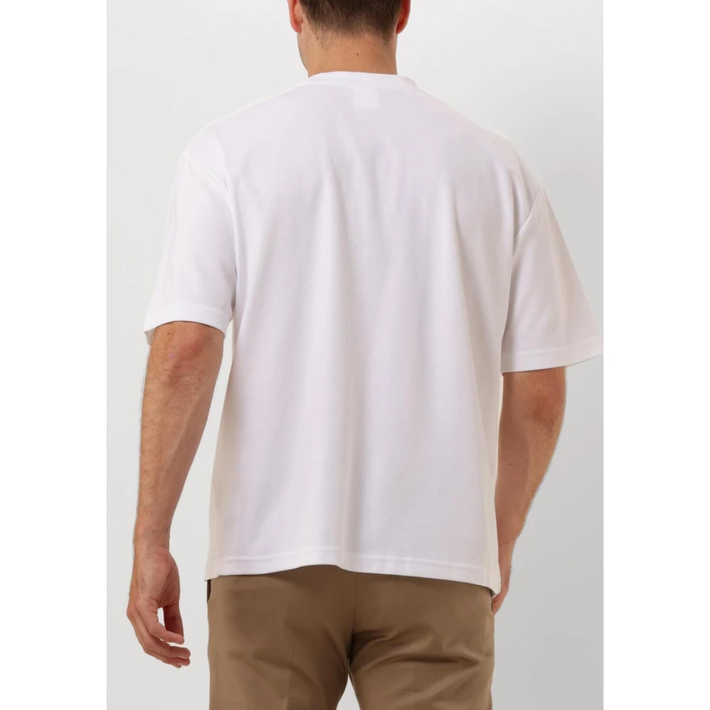 Selected Homme Heren Polo & T-shirt Losse Pasvorm Tee White Heren