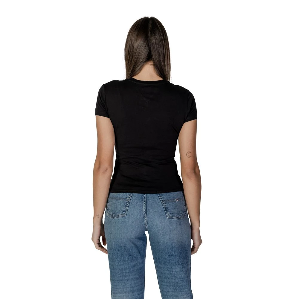 Tommy Jeans Gerecycled Katoen Dames T-shirt Lente Zomer Black Dames