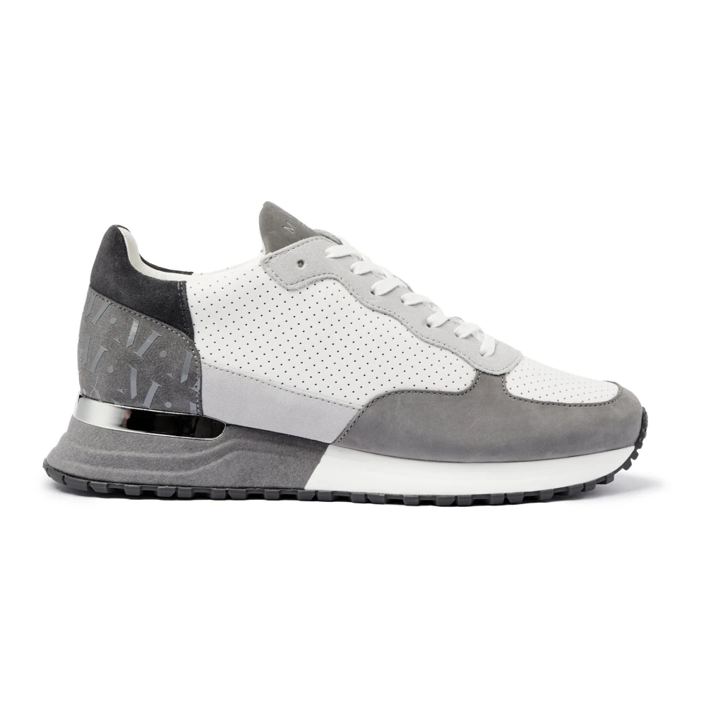 Mallet London Geperforeerde Sneakers Heren Schoenen Grijs