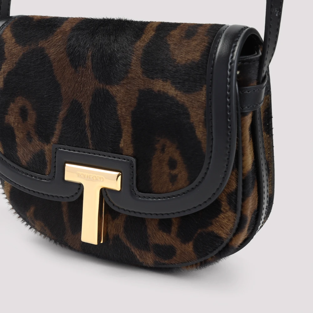 Tom Ford Bruine Schoudertas Elegant Ontwerp Brown Dames