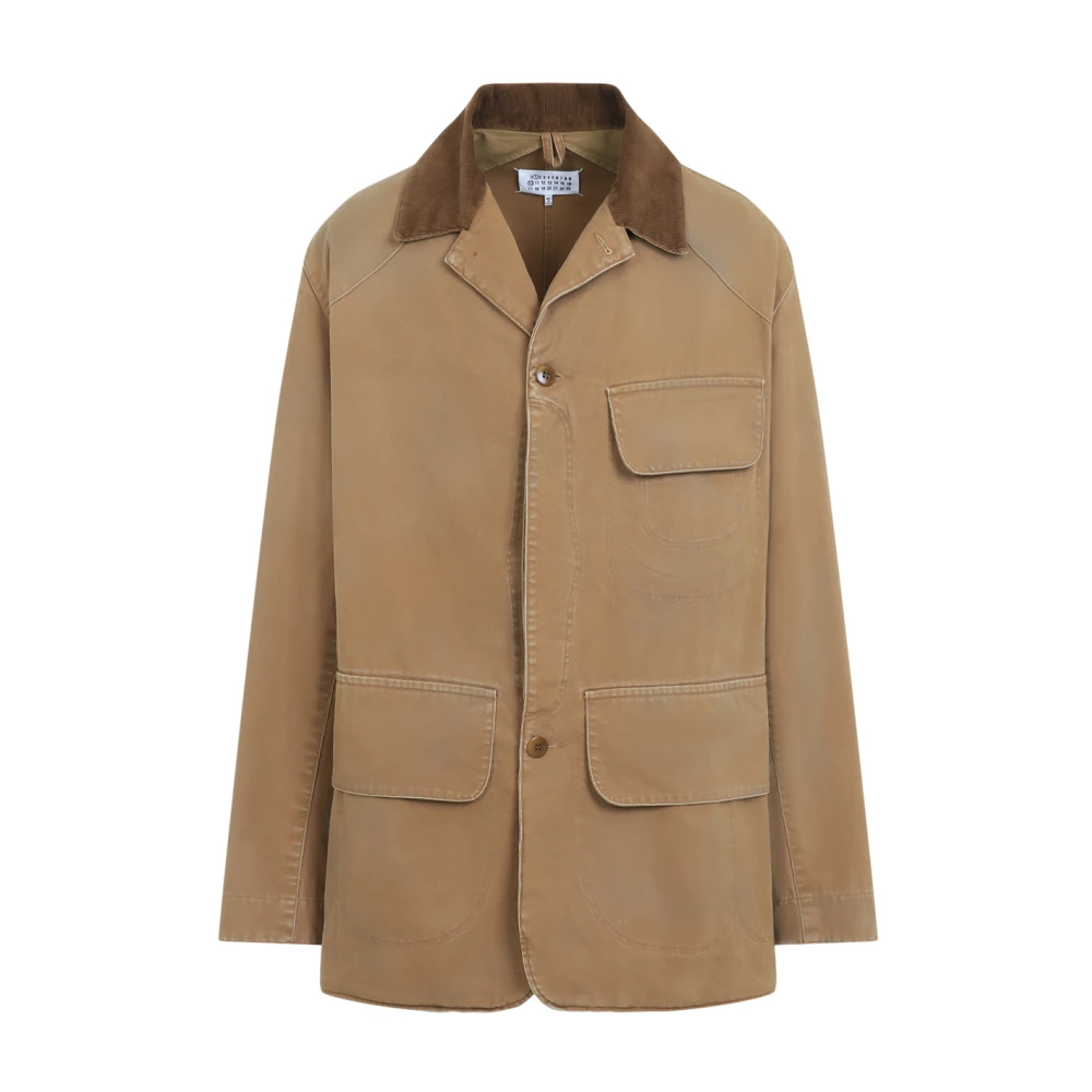 Maison Margiela Oker Sportsjas voor actieve levensstijl Brown Heren