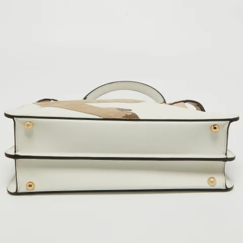 Fendi Vintage Pre-owned Suede handbags White Dames