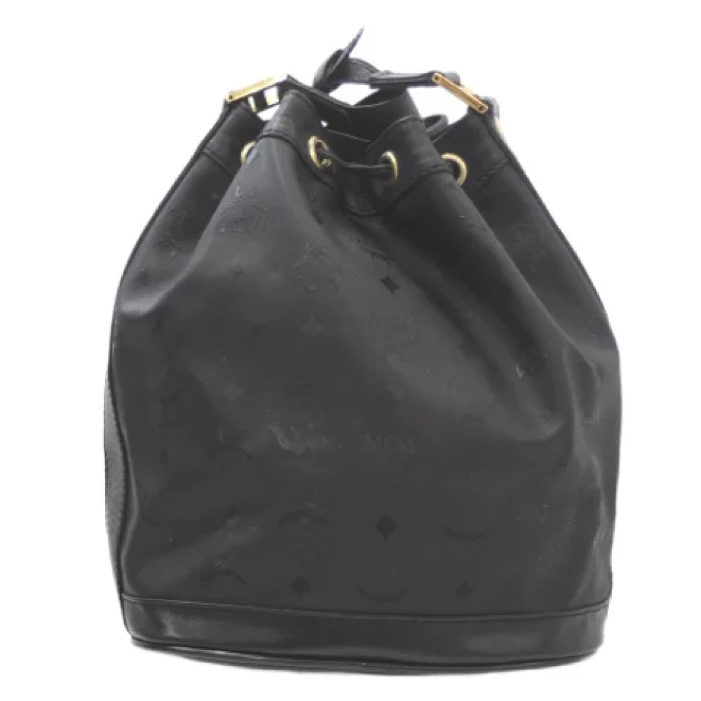 MCM Pre-owned Fabric shoulder-bags Black Dames