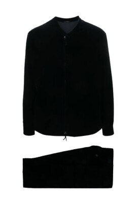black-velvet-suit-v-neck-jacket