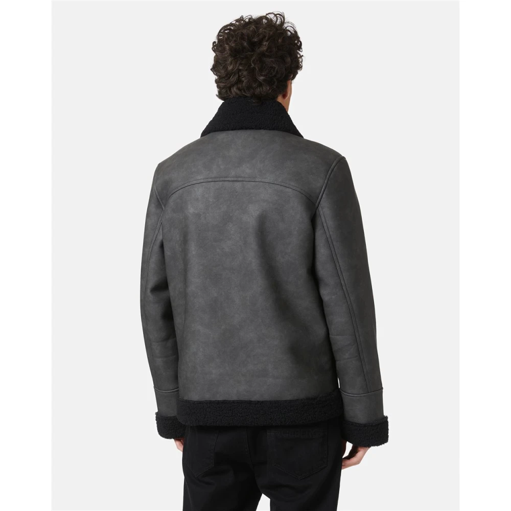 Iceberg Eco schapenvacht met reliëf patch Gray Heren