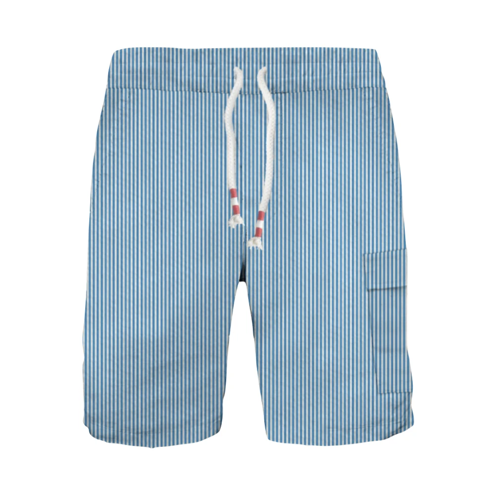 MC2 Saint Barth Seersucker Bermuda Shorts voor Mannen Multicolor Heren