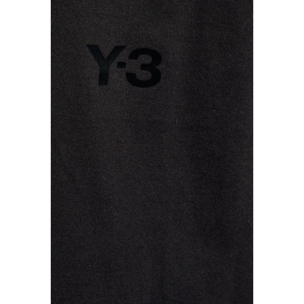 Y-3 T-shirt met logo Black Heren
