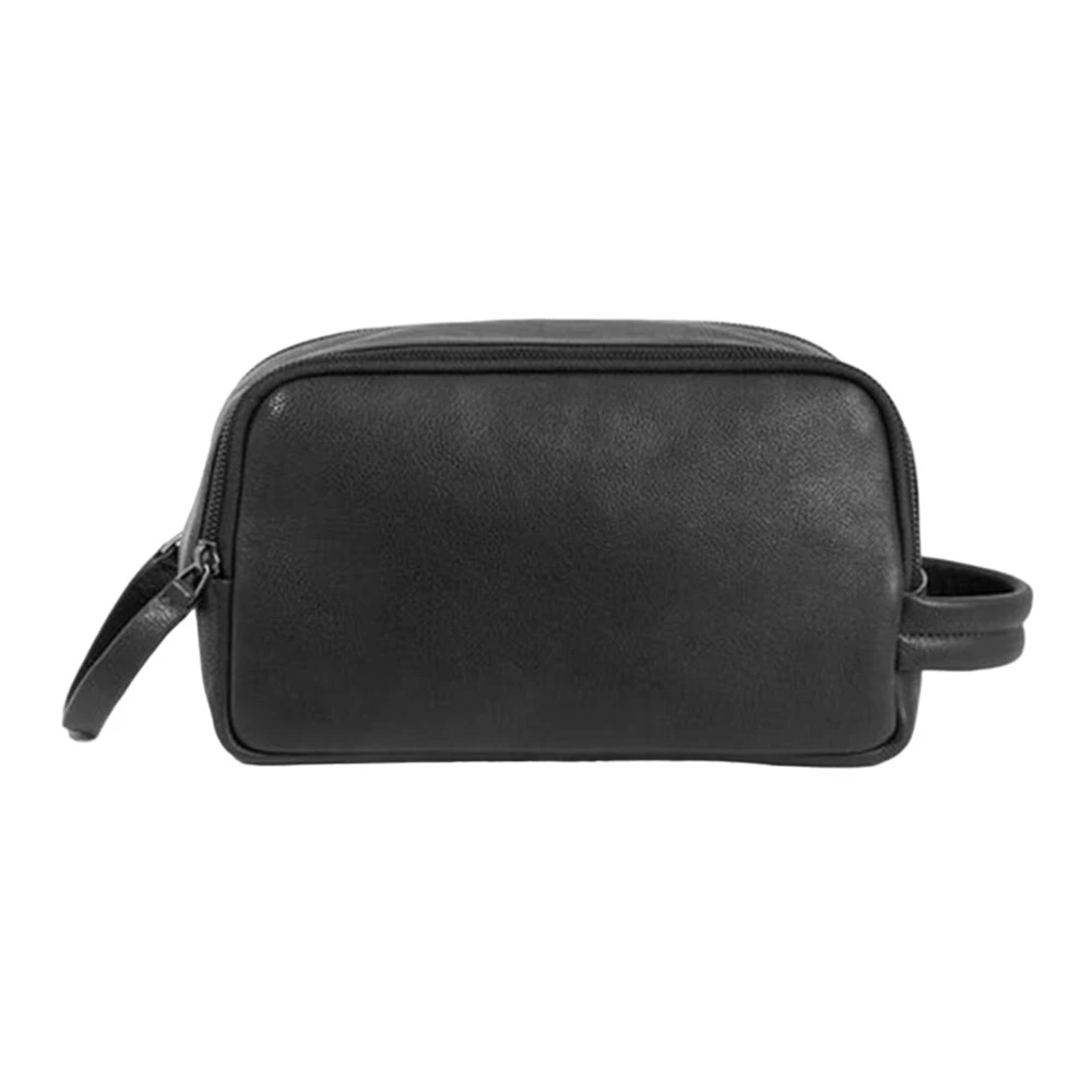 Piquadro Zwarte leren tas Eén Black Heren