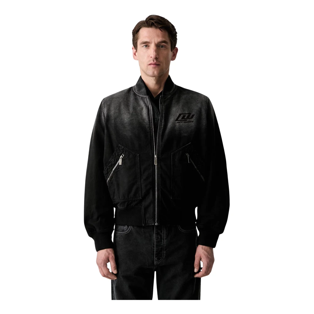 Off White Uomo Nero - Bomber Jacket - Jackets - M - Immagine 2