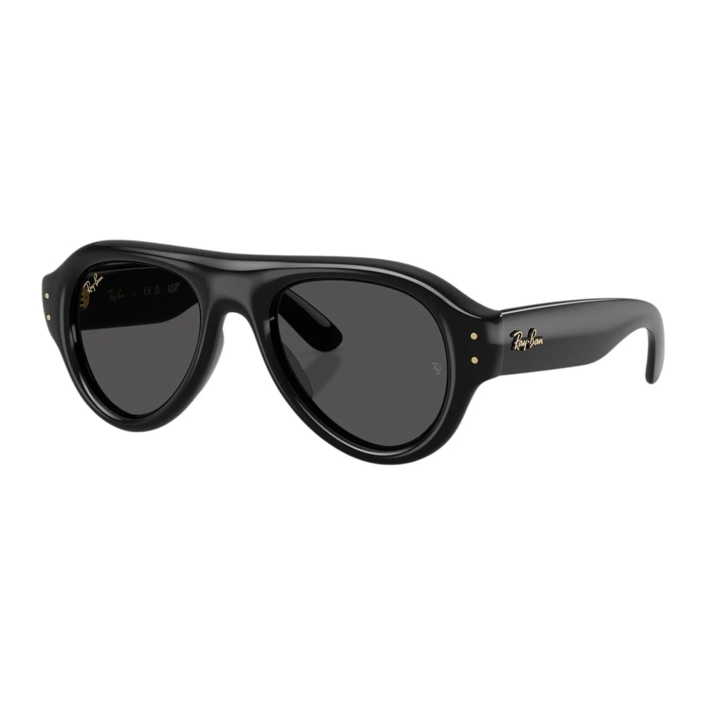 Ray-Ban Black Sunglasses, Male, 52 Mm, Aviator Puffer