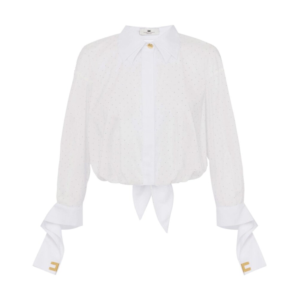 【ELISABETTA FRANCHI】ウール カシミア ローブコート ロゴ付き Elisabetta Franchi women's dress in lurex pleated jersey