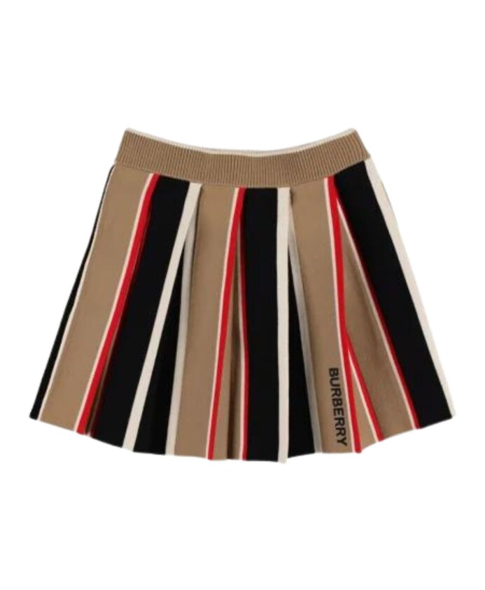jupe-plissee-en-maille-a-rayures