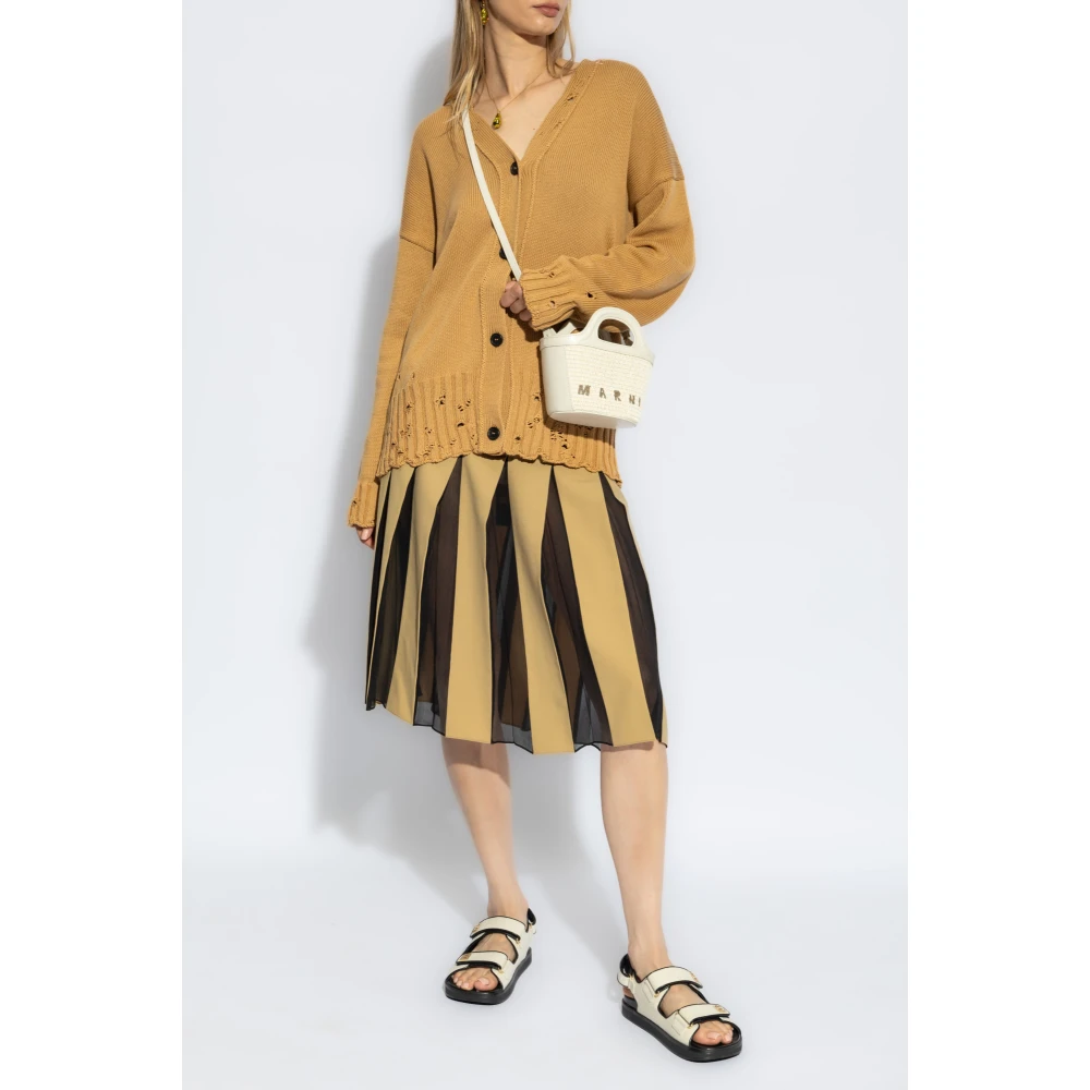Marni Geplooide rok Beige Dames