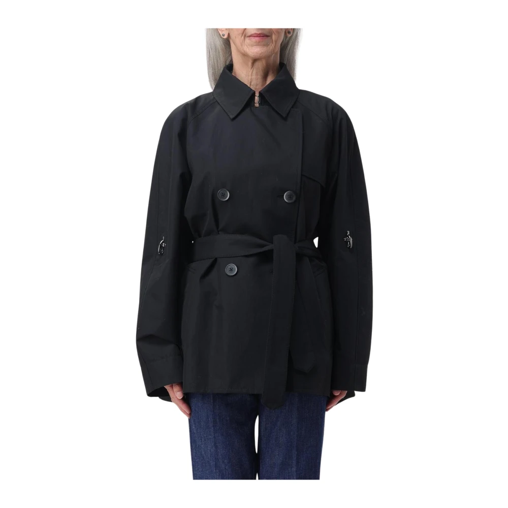 Fay Women's Black Belted Trench Coat