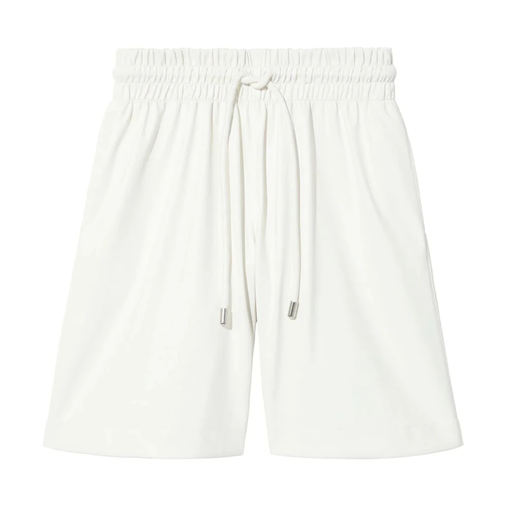 Proenza Schouler Witte Casual Faux Leren Shorts White Dames