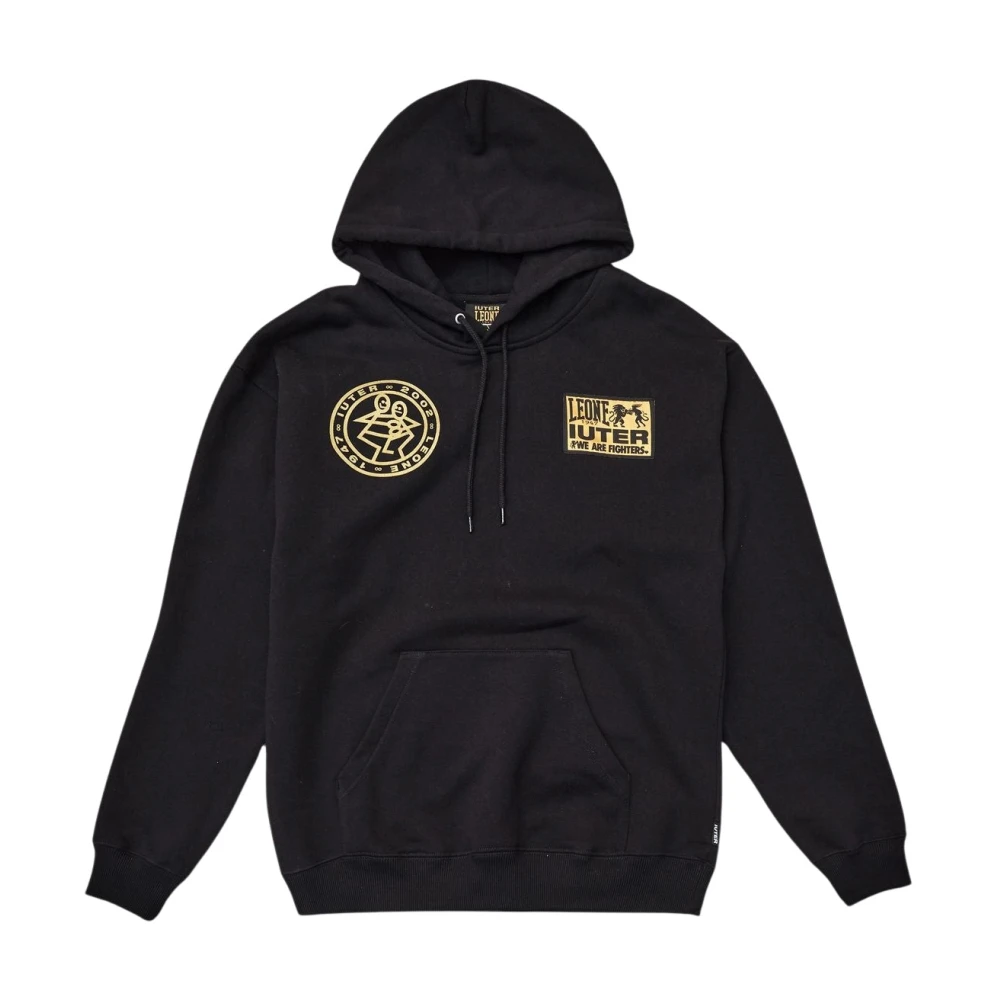 Iuter Zwarte Hoodie Leone Black Heren