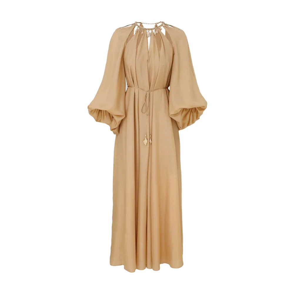 Zimmermann Mahon Maxi Dress - Female - Maxi Dresses - Beige - M - Dresses