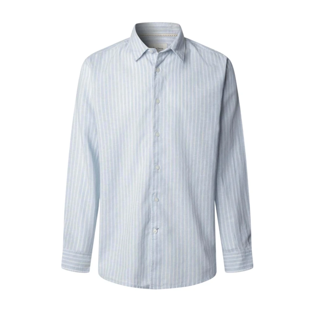 Pepe Jeans Men's Blue Formal Shirts, L, Formal Shirts
