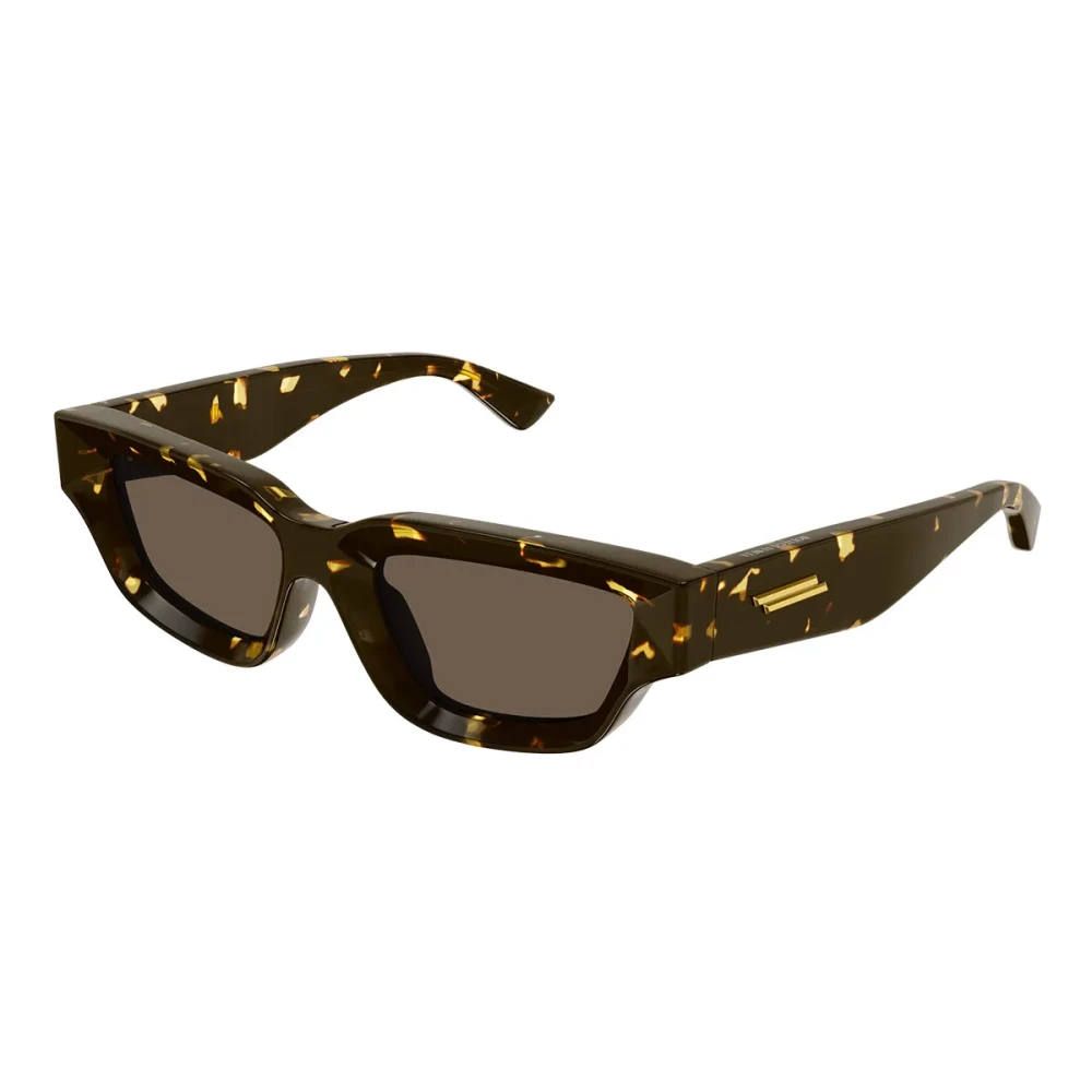 Bottega Veneta Unisex Brown Trendy Sunglasses With Metal Detail